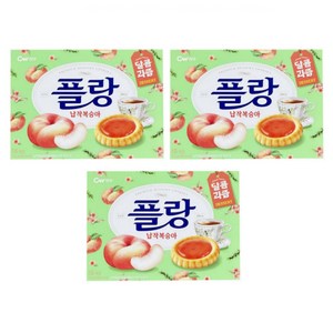 청우식품 플랑 납작복숭아 쿠키, 160g, 3개