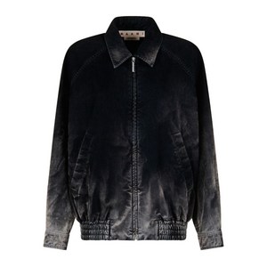 마르니 워싱 집업 봄버 재킷, 블랙계열, Italy 42(KR 55-66)