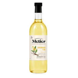 메티에 리치 바닐라향 시럽, 750ml, 1개