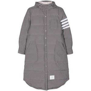 톰 브라운 사이드 스트라이프 디테일 패딩 코트