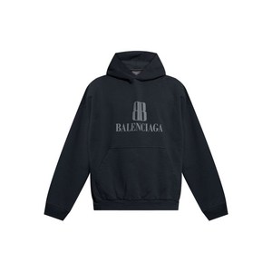 발렌시아가 나노 BB 로고 자수 후디, 블랙계열, Standard XS(KR 95)