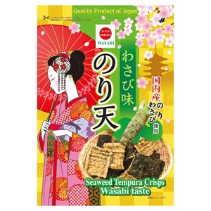 Maruka Food Expenses Rich Series 김 튀김 스낵 와사비 맛, 125g, 1개