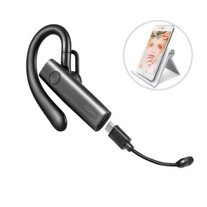 코시 EP2156BT 블루투스이어폰 귀걸이형이어폰 핸즈프리 무선이어폰 (고급형 RA-103모델 스마트폰거치대 증정), 블랙