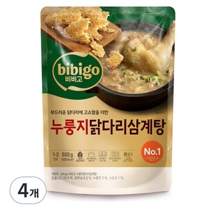 비비고 누룽지 닭다리 삼계탕, 4개, 600g