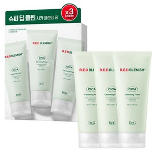 닥터지 레드 블레미쉬 시카 클렌징 폼 트리플, 120ml, 3개