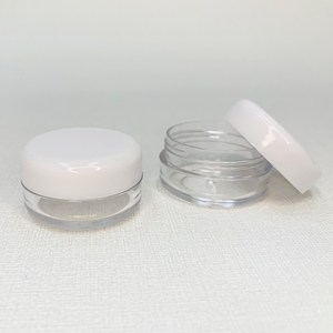 [더위치] 10ml 납작 크림 용기 립밤 화이트 뚜껑, 1개