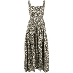 토리 버치 플로럴 프린트 플레어 드레스