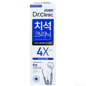 2080 닥터크리닉 치석치약 120g, 6개