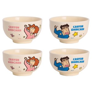 Keyiyijia 귀여운 크래용신짱 시리즈 페이스볼 2개입, 봉미선+신형만, 2세트