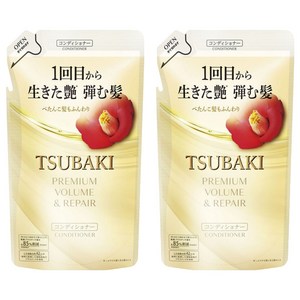 츠바키 프리미엄 볼륨 & 리페어 컨디셔너 리필용, 300ml, 2개