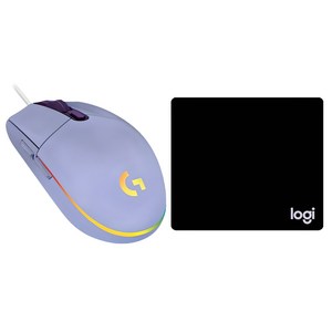 로지텍 유선마우스 G102 2ND + 마우스 패드 일반형