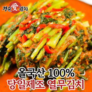 [정순애김치] 당일제조 국산 전라도식 열무김치, 1개, 2kg