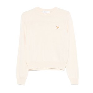 메종키츠네 베이비 폭스 자수 메리노 울 스웨터, 베이지계열, XL(KR 88)