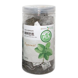 지구마을 생분해필터 PLA 페퍼민트 삼각티백 허브티백차
