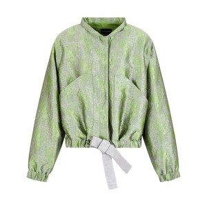 엠포리오아르마니 자카드 봄버 재킷, 그린계열+그레이계열, Italy 42(KR 66)