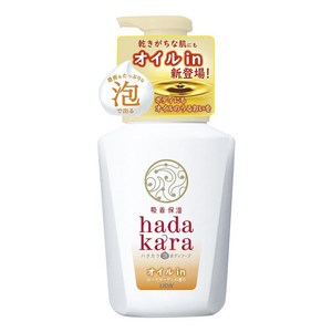 하다카라 버블 바디 솝 오일 인 타입 로즈가든향, 530ml, 1개