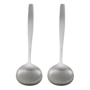 니치니치도구 스테인리스 쓰치메 미니 국자, 실버, 17x6x4.5cm, 2개