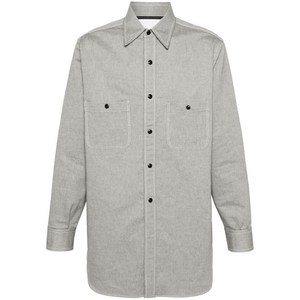 메종 마르지엘라 포인티드 칼라 셔츠, 그레이계열, Collar (cm) 40