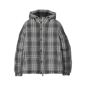 버버리 체크 패딩 재킷, 그레이계열+화이트계열, Mid standard L(KR 105/110)