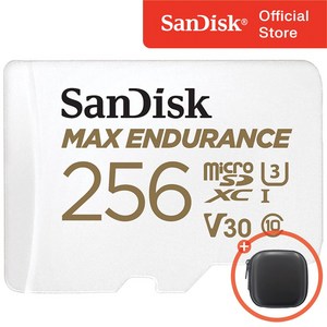 샌디스크 Max Endurance 블랙박스 마이크로 SD 카드 + 보관 케이스 패키지