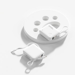 RYZO 대용량 보조 배터리 20000mAh 66W 초고속 충전 귀여운 고양이 발자국 항공 규격 준수 여행 필수 아이템