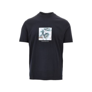 엠포리오아르마니 그래픽 티셔츠, 블루계열, Standard S(KR 95)