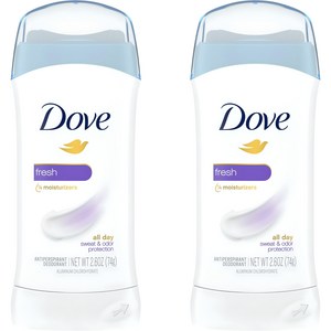 도브 인비저블 솔리드 안티-퍼스피런트 데오드란트 프레시, 74g, 2개