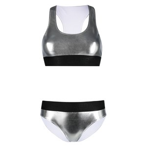 돌체앤가바나 메탈릭 이펙트 비키니 세트, 실버계열, Italy 2(KR 44)