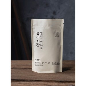 육수시간 코인 대용량 100정 만능 고체 동전 한알 분말 멸치 해물 토큰 팩, 1개, 300g