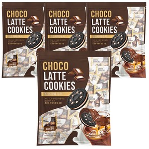 초코 라떼 쿠키 200p, 1kg, 4개