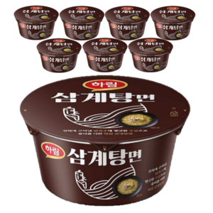 하림 삼계탕면 컵 107g, 8개