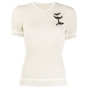 메종 마르지엘라 메종 마르지엘라 플로럴 아플리케 골지 탑