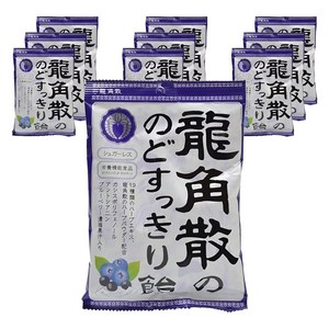 용각산 카시스 블루베리맛 목캔디 75g, 75g, 10개