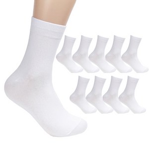 더베이직 남성용 무지 중목 양말 10p