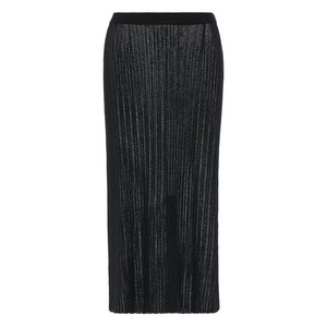 메종 마르지엘라 슬릿 미디 스커트, 블랙계열, Standard S(KR 66)