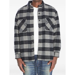 셀린느 플레이드 퀼팅 셔츠, 블랙계열+화이트계열, IT/FR 50(KR 105)