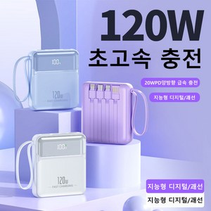 GoaTa 보조배터리 20000mAh 슈퍼급속충전 일체형 멀티단자 보조배터리