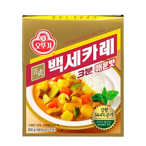 오뚜기3분 백세카레 매운맛, 200g, 6개
