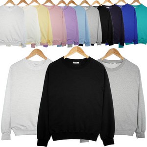 조이나인 특양면 남녀공용 무지 맨투맨 11 color