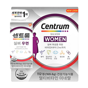 센트룸 멀티비타민 실버 포우먼, 112정, 1개