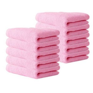 송월타월 CS32 세면타월 55g 30수, 분홍, 10개