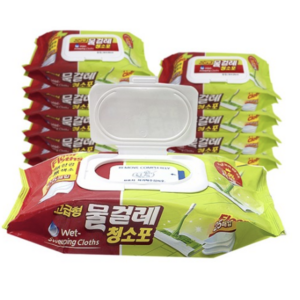 홈인더스트리 물걸레청소포 고급형 중형 25p, 20개