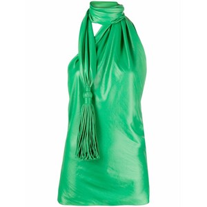 보테가 베네타 태슬 디테일 홀터넥 탑