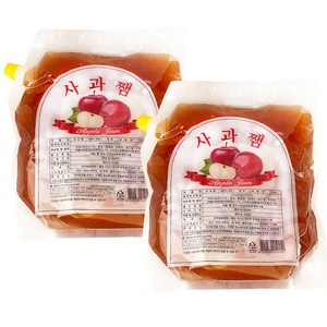 부국 사과잼 3KG x 2개 (6KG) 와플시럽