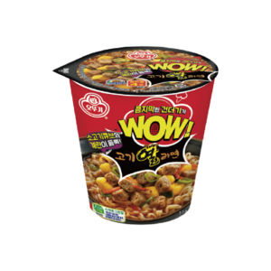 오뚜기 와우 고기열라면 컵 80g, 12개