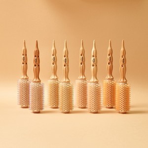 HAUM 하움 중간롤빗 컬 굵기 셀프 드라이 볼륨 브러쉬 (S/M/L), 1개, S_베이지