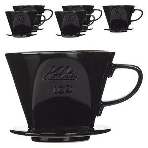 칼리타 도자기제 커피 핸드 드리퍼 102 로토 블랙