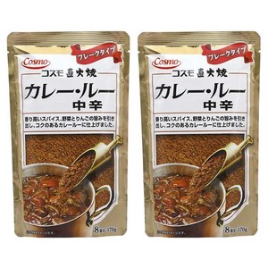 Cosmo 직화로 구운 카레 루 중간 매운맛 과립형, 170g, 2개