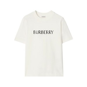 버버리 로고 프린트 티셔츠, 화이트계열, Mid standard M