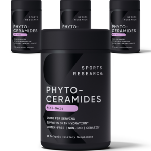 스포츠리서치 피토세라마이드 스킨 하이드레이션 350mg 소프트젤, 30정, 4개